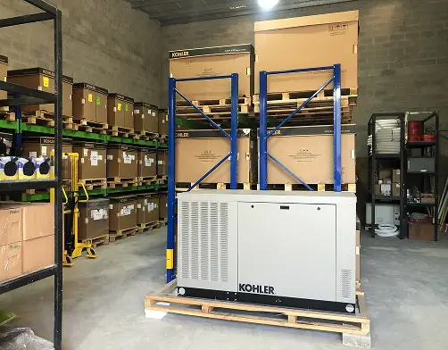 Equipos almacenados en las instalaciones de Ayron Energy