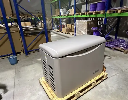 Stock de generadores eléctricos en el depósito de Ayron Energy