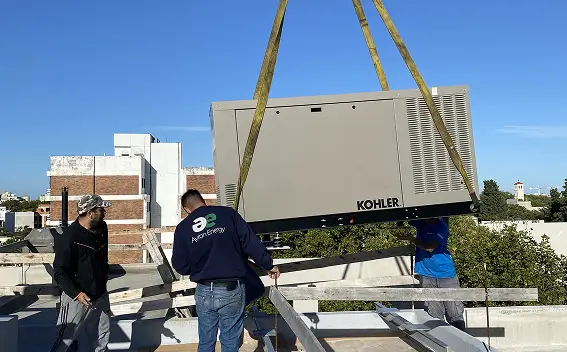 Instalación grupo electrógeno KOHLER 100 kVA a gas